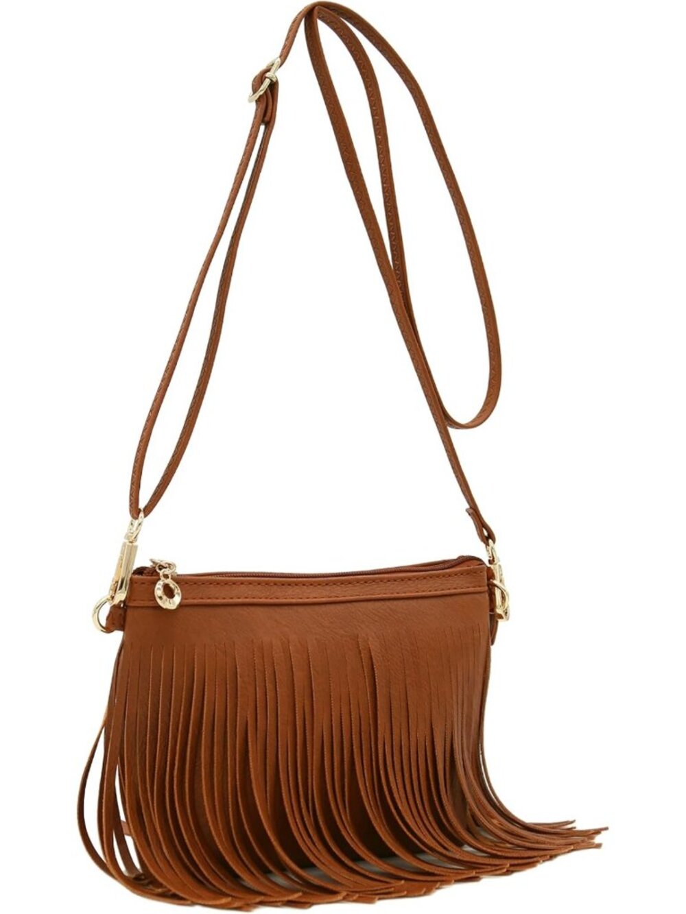 Chic Small Fringe Crossbody Bag with Wrist Strap - Stylish & Versatile Accessory